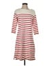 L.L.Bean 100% Cotton Stripes Red Casual Dress Size S - photo 1