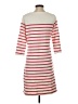 L.L.Bean 100% Cotton Stripes Red Casual Dress Size S - photo 2