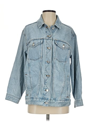Madewell The Oversized Trucker Jean Jacket in Fitzgerald Wash (view 1)