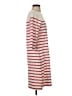 L.L.Bean 100% Cotton Stripes Red Casual Dress Size S - photo 4