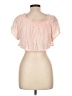 Salty Lemon Pink Short Sleeve Blouse Size L - photo 2
