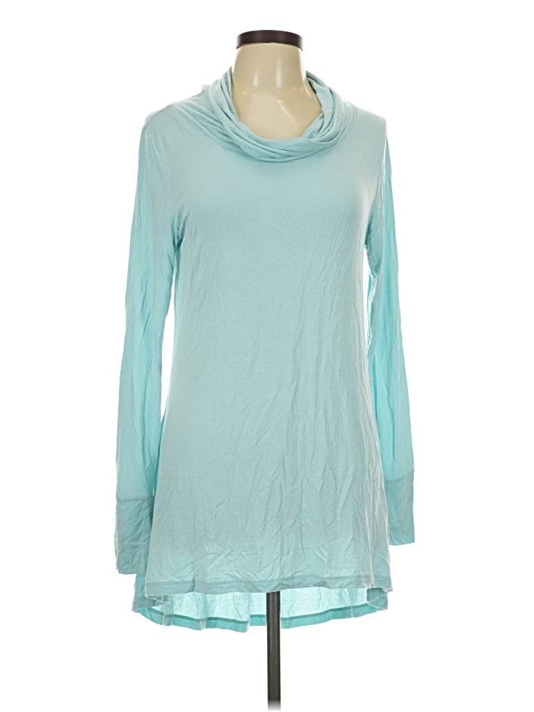 Pre-owned Cuddl Duds Long Sleeve T-shirt In Teal
