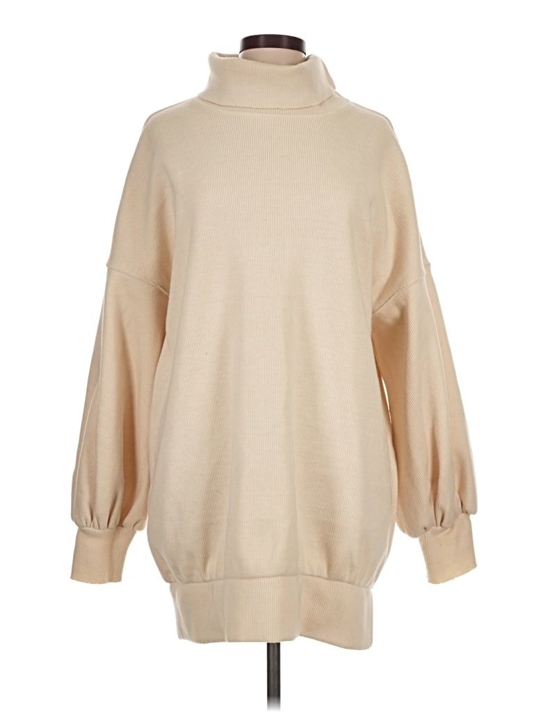 Pre-owned Choosy Casual Dress In Tan