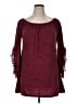 Win Win Burgundy 3/4 Sleeve Top Size XL - photo 1