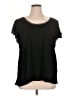 Max Studio Black Short Sleeve Top Size 1X - photo 1