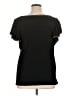 Max Studio Black Short Sleeve Top Size 1X - photo 2