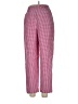 Talbots 100% Viscose Checkered-gingham Pink Casual Pants Size 10 - photo 1