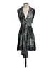 Moda International Animal Print Blue Cocktail Dress Size S - photo 1