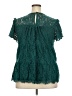 Torrid Teal Short Sleeve Blouse Size 2X Plus (2) - photo 2