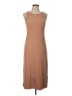 Assorted Brands Solid Tan Casual Dress Size L - photo 1
