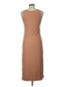 Assorted Brands Solid Tan Casual Dress Size L - photo 2