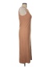 Assorted Brands Solid Tan Casual Dress Size L - photo 4