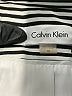 Calvin Klein 100% Polyester Stripes Ivory Blazer Size 12 - photo 6