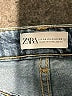 Zara Chevron-herringbone Blue Jeans Size 2 - photo 4
