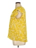 Maison d' Amelie Yellow Short Sleeve Blouse Size XL - photo 5