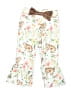 Unbranded Floral Ivory Casual Pants Size 6-9 mo - photo 2