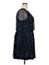 PAPELL Studio 100% Polyester Stars Blue Cocktail Dress Size 18 - photo 4