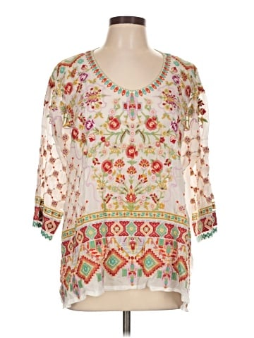 Johnny Was 3/4 Sleeve Blouse (view 1)