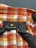 Lizsport Checkered-gingham Orange Long Sleeve Blouse Size 12 - photo 7