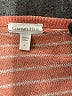 Garnet Hill 100% Linen Stripes Orange Pullover Sweater Size L - photo 7