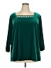 Quacker Factory Green 3/4 Sleeve Top Size 2X - photo 1