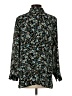 J.Jill 100% Polyester Floral Teal Long Sleeve Blouse Size S - photo 2