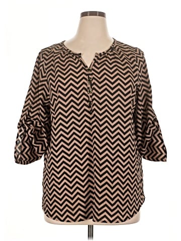 Espresso 3/4 Sleeve Blouse (view 1)