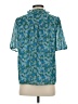 J.Crew 100% Polyester Blue Short Sleeve Blouse Size S - photo 2