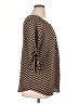 Espresso Chevron-herringbone Brown 3/4 Sleeve Blouse Size XL - photo 4