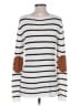 August Mist Stripes White Pullover Sweater Size XS - photo 2