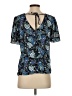 Ann Taylor LOFT Paisley Blue Short Sleeve Blouse Size S - photo 2