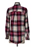 American Eagle Outfitters 100% Viscose Plaid Red Long Sleeve Button-Down Shirt Size XS - photo 2