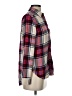 American Eagle Outfitters 100% Viscose Plaid Red Long Sleeve Button-Down Shirt Size XS - photo 4