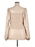 ASTR The Label 100% Polyester Tan Long Sleeve Blouse Size XL - photo 2