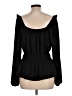 Nine West 100% Polyester Black Long Sleeve Blouse Size L - photo 2