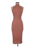 Boohoo Solid Brown Cocktail Dress Size 6 - photo 1