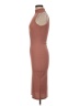 Boohoo Solid Brown Cocktail Dress Size 6 - photo 5