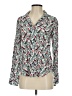 Boden Print Green Long Sleeve Blouse Size 4 - photo 1