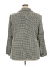 Lane Bryant Houndstooth Gray Blazer Size 22 - photo 2