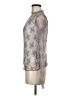 Unbranded Silver Long Sleeve Blouse Size M - photo 5