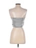 Shein 100% Polyester Silver Tank Top Size 4 - photo 2