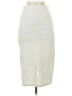Rebecca Taylor Ivory Silver Formal Skirt Size 0 - photo 1