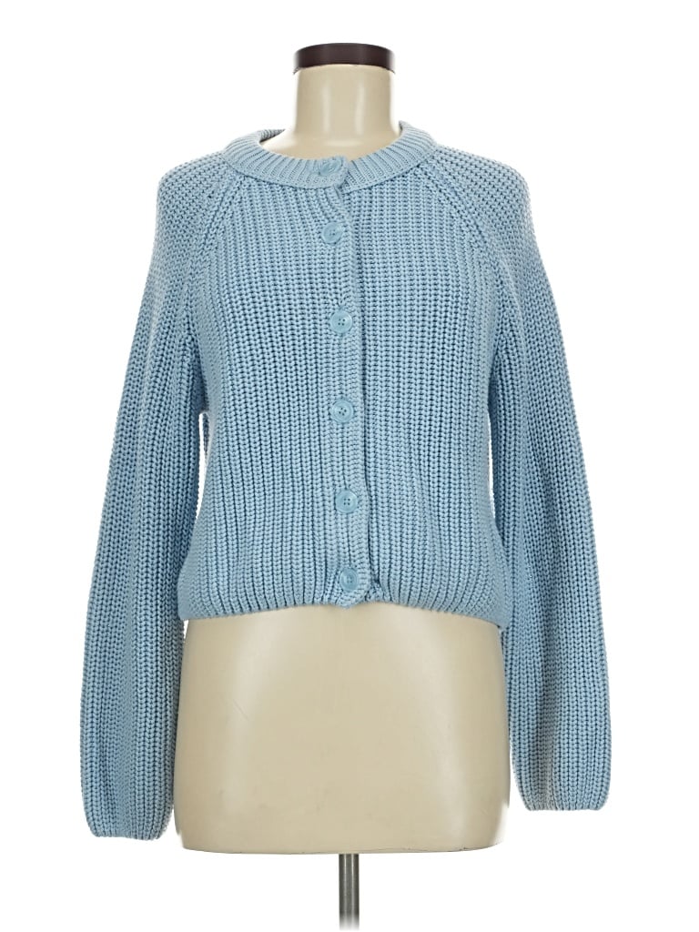 Pre-owned American Eagle Outfitters Cardigan Sweater In Blue