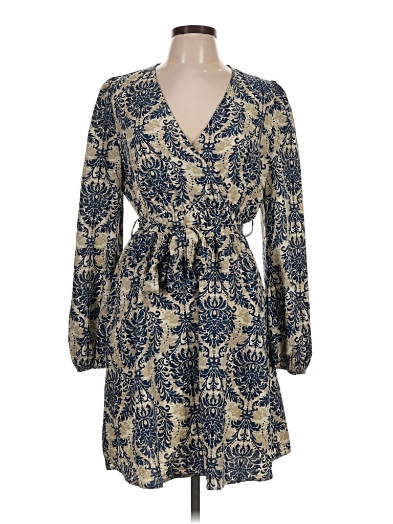 Pre-owned Shein Casual Dress In Gold
