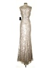 IEENA for Mac Duggal 100% Polyester Silver Cocktail Dress Size 2 - photo 2