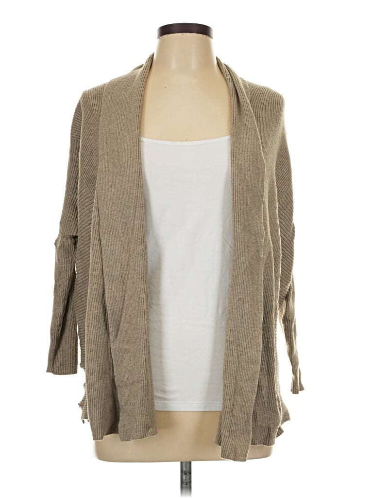 Pre-owned Zara Cardigan Sweater In Tan
