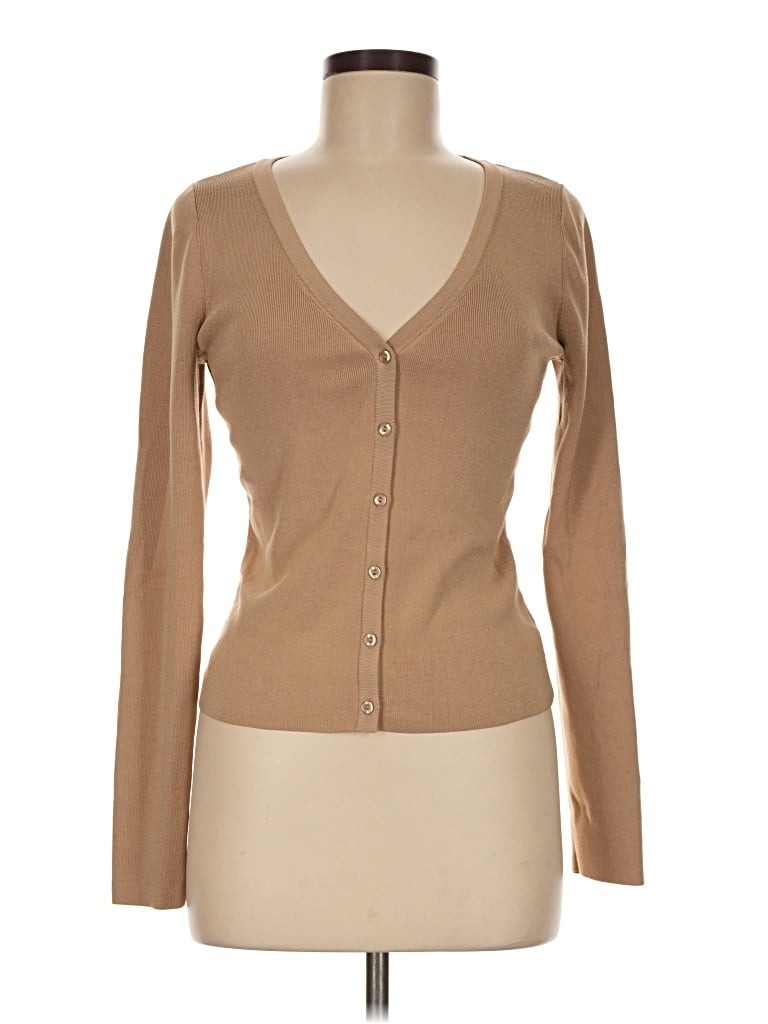 Pre-owned Express Cardigan Sweater In Tan