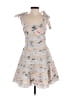 Avantlook 100% Polyester Floral Gray Cocktail Dress Size XS - photo 1