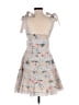 Avantlook 100% Polyester Floral Gray Cocktail Dress Size XS - photo 2