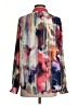 Karlie 100% Polyester Print Green Long Sleeve Blouse Size S - photo 2